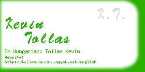 kevin tollas business card